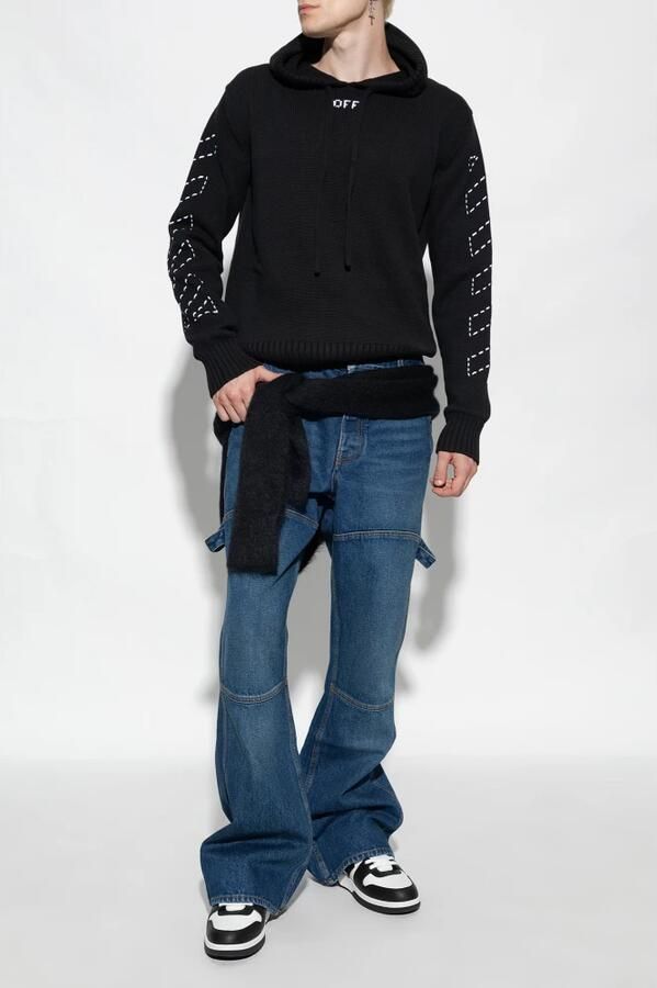 Off White Witte Leren Sneakers met Handtekeningpijlen White Heren - Foto 2