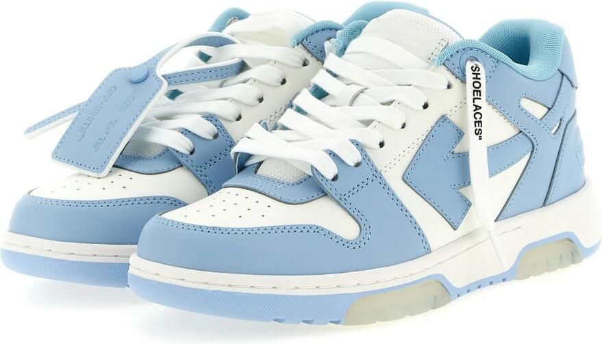 Off White Witte Sneakers Verhoog Stijl Luxe Mix Blue Dames - Foto 4