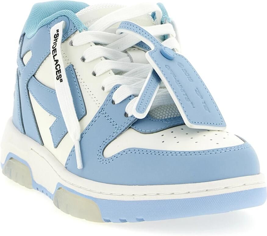 Off White Witte Sneakers Verhoog Stijl Luxe Mix Blue Dames - Foto 2
