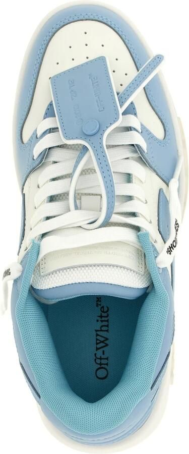 Off White Witte Sneakers Verhoog Stijl Luxe Mix Blue Dames - Foto 7