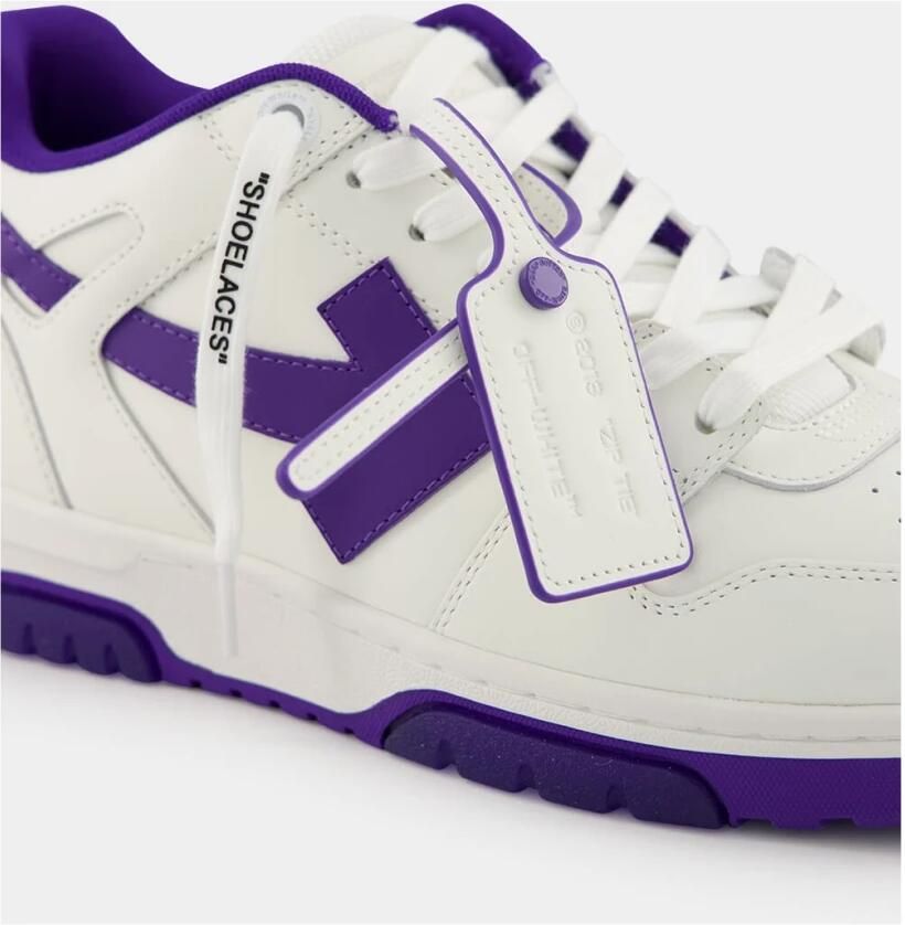 Off White Paarse en Witte Urban Sneakers - Foto 2