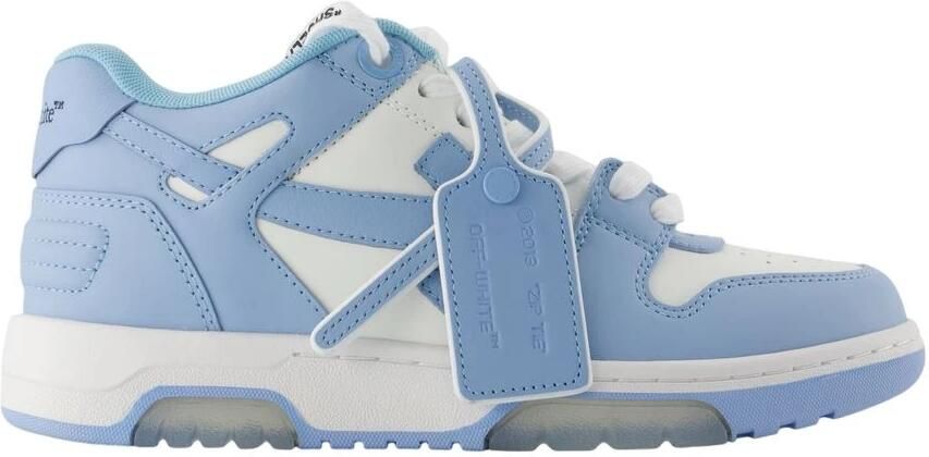 Off White Witte Sneakers Verhoog Stijl Luxe Mix Blue Dames - Foto 6
