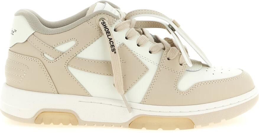 Off White Dames Out Of Office Sneaker Wit Beig White