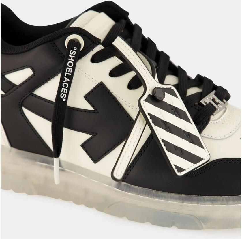 Off White Out Of Office Varsity Leren Sneakers