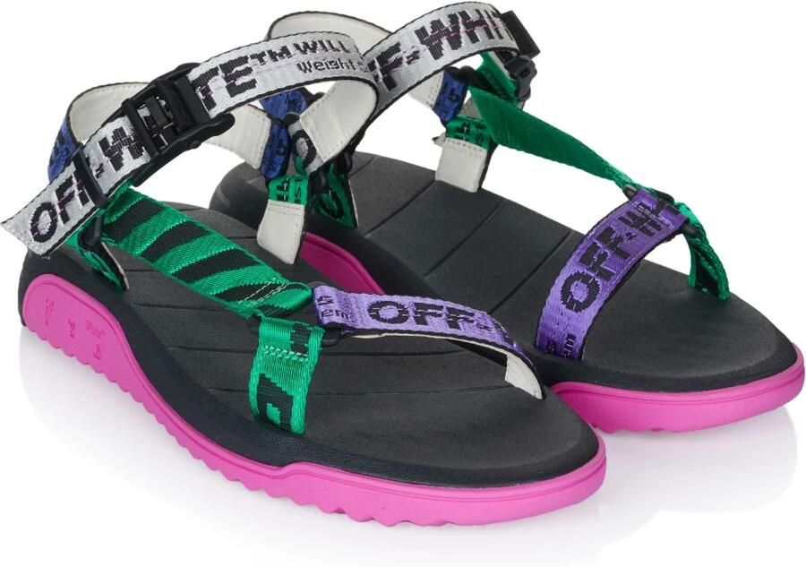 Off White Zwarte herensandalen stijlvol en comfortabel - Foto 3