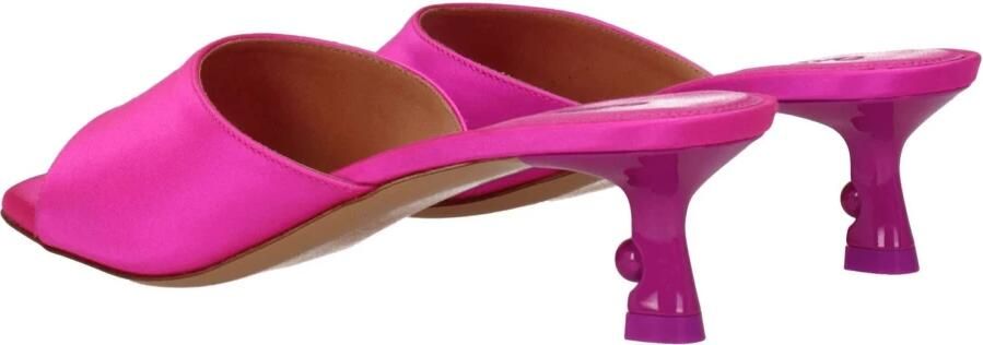 Off White Satijnen Stiletto Hakken Sandalen