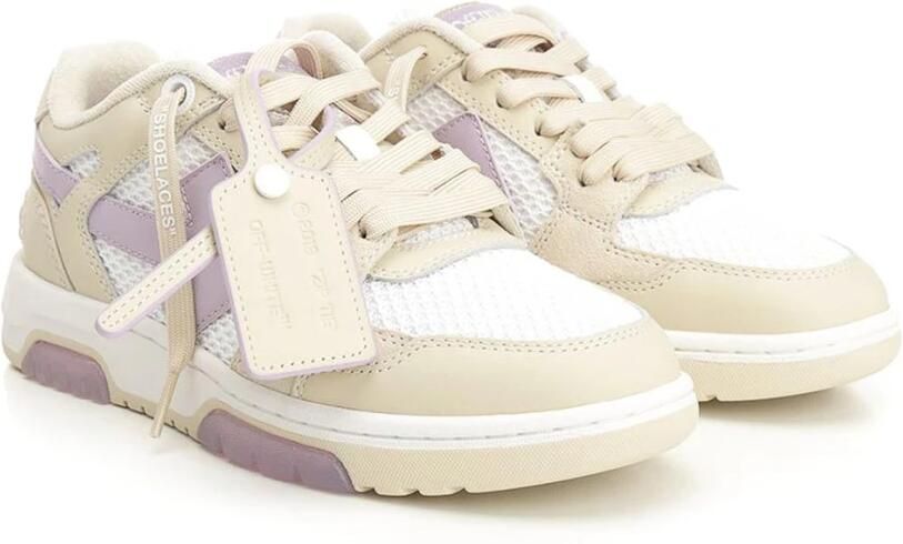 Off White Slim Out Of Office Logo Sneakers - Foto 5