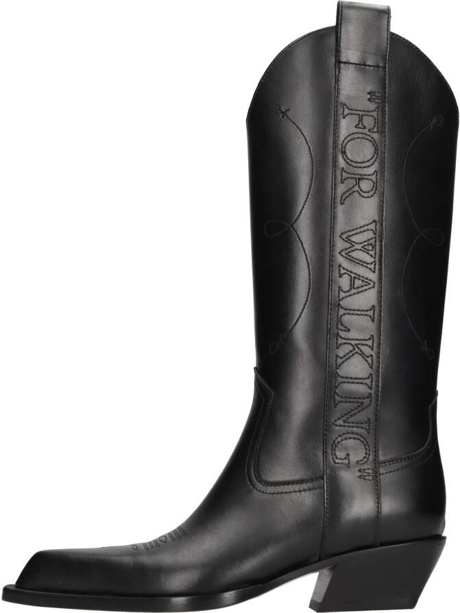 Off-White Boots & laarzen "For Walking" Texan Boot in zwart
