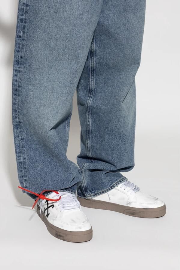 Off White Vulcanized Lage Sneakers - Foto 3