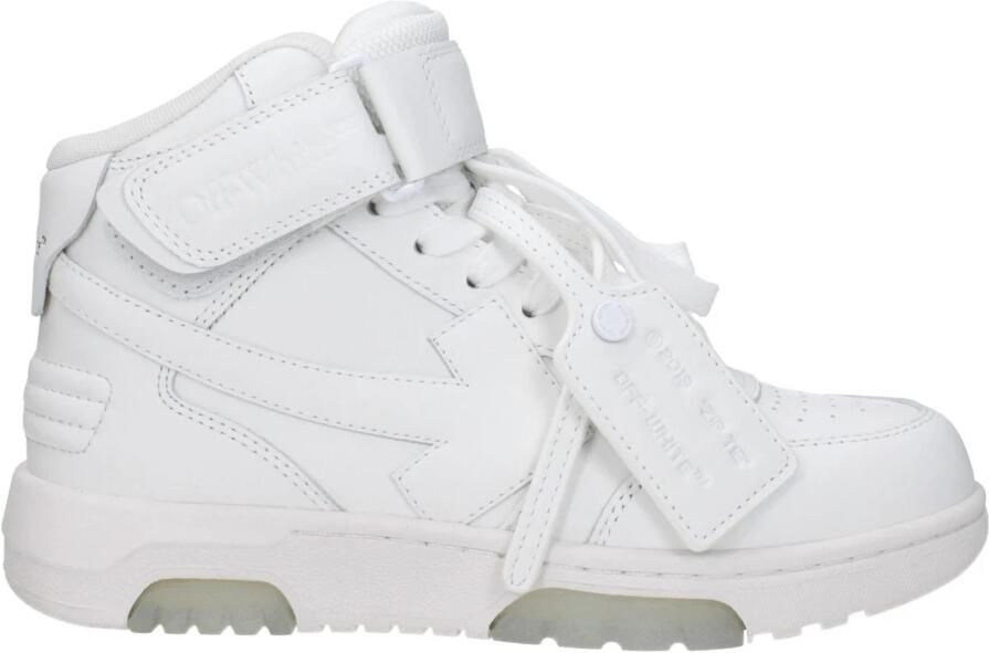 Off White Witte Sneakers met Verstelbare Band White Dames