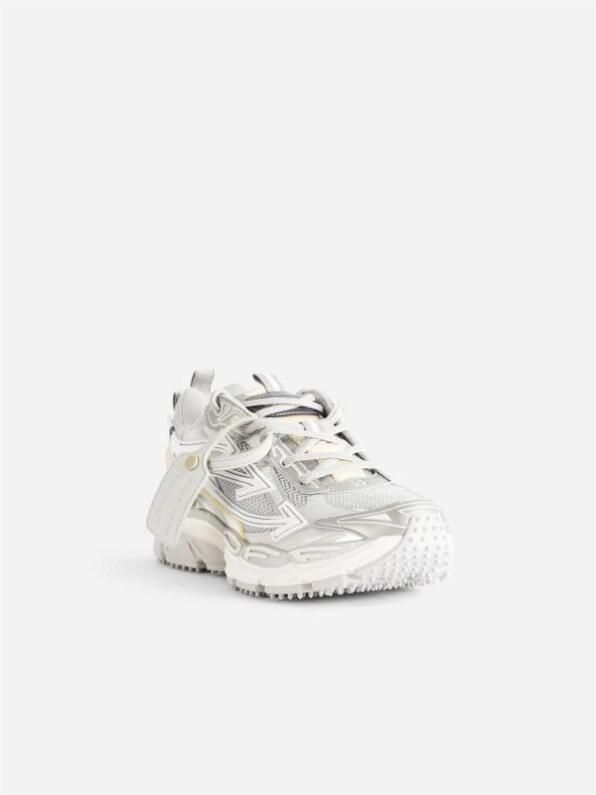 Off White Witte Mesh Sneakers met Tonal Pijlen
