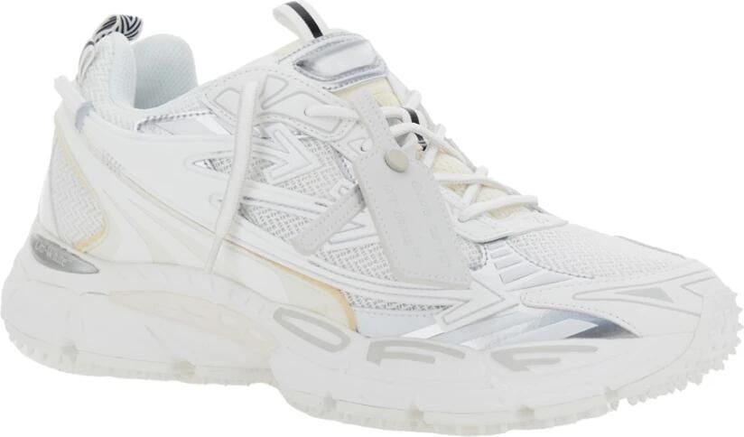 Off White Mesh Vegan Sneakers Ronde Neus White Heren - Foto 7