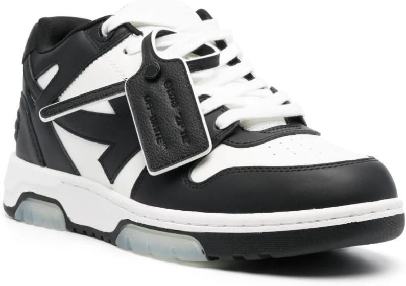 Off White Witte Leren Sneakers met Handtekeningpijlen White Heren