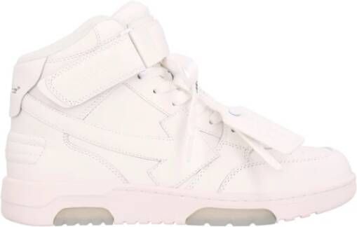 Off White Witte Sneakers met Verstelbare Band White Dames