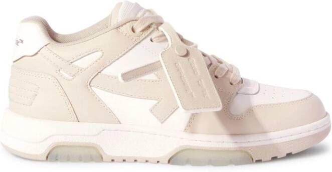 Off White Dames Out Of Office Sneaker Wit Beig White