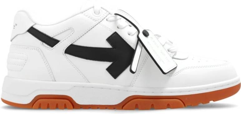 Off-White Out of Office leren sneakers met vlakken Wit