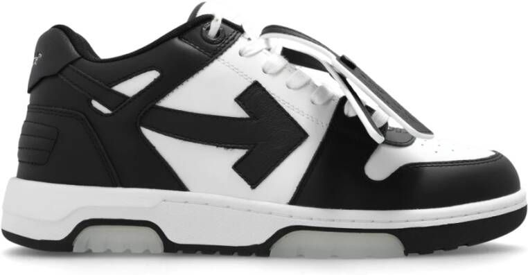 Off White Zwarte Sneakers met OUT OF Office Design Black Dames
