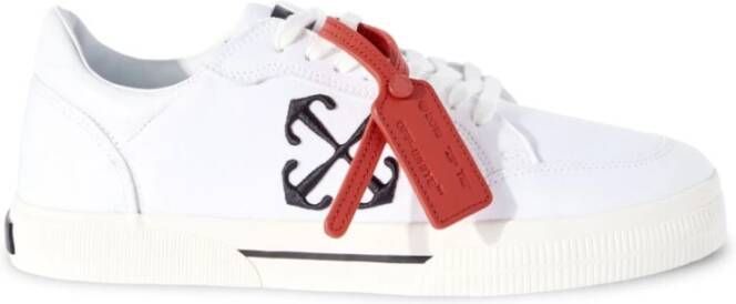 Off White Pijl Geborduurde Canvas Lage Sneakers Multicolor Heren