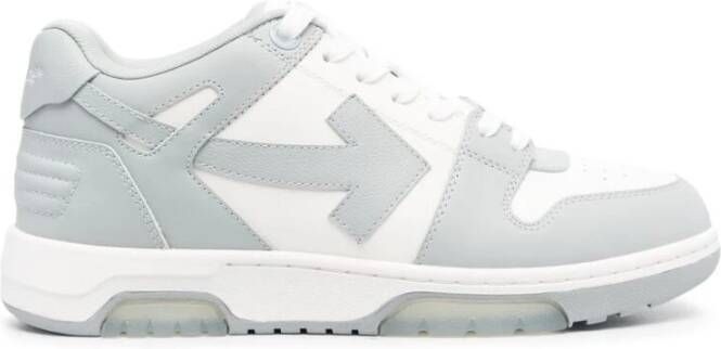 Off White Pijl Logo Leren Sneakers