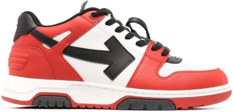 Off White Heren Out Of Office Calf Leather Red Heren