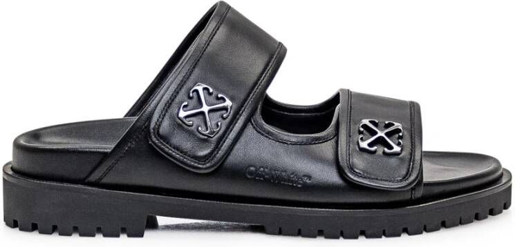 Off White Sliders Black Heren