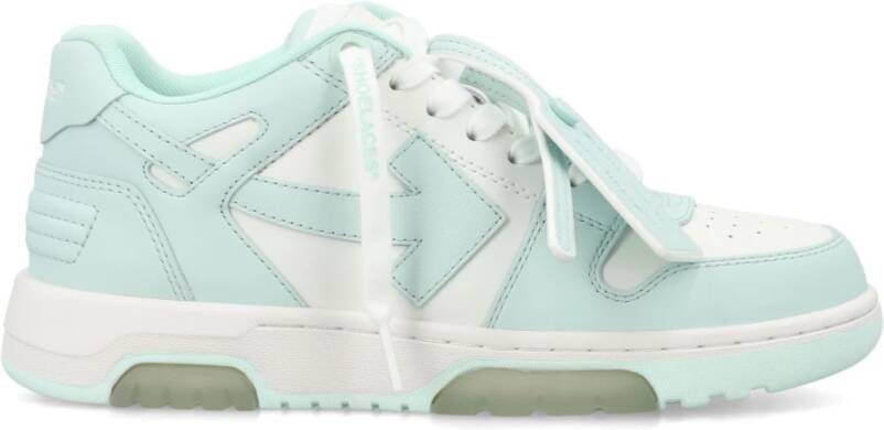 Off White Sneakers Blue Dames
