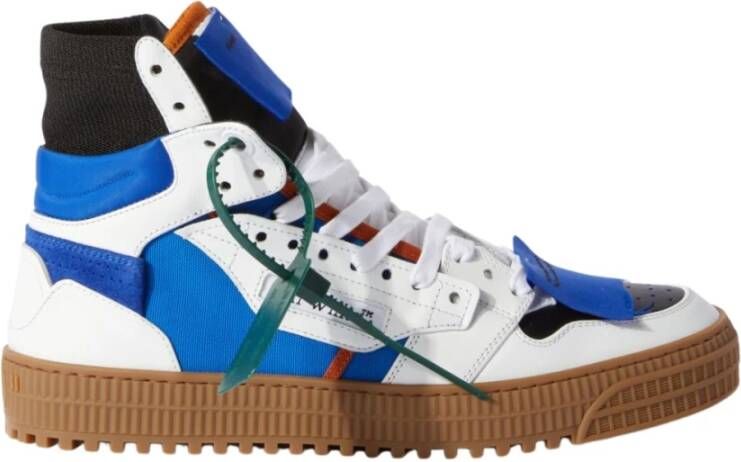Off White Blauwe High-Top Sneakers Blue Heren