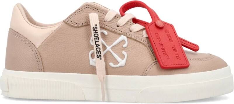 Off White Nieuwe lage gevulkaniseerde sneakers Beige Dames