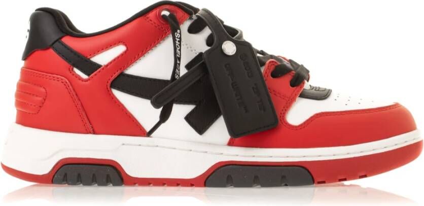 Off White Heren Out Of Office Calf Leather Red Heren