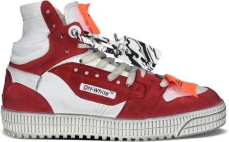 Off White Sneakers Rood Heren