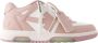 Off White Roze Wit Roze Leren Sneakers Pink Dames - Thumbnail 1