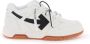Off White Witte Leren Lage Sneakers met Pijl Patch White Dames - Thumbnail 8