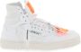 Off White Leren sneakers met stoffen inzetstukken White Heren - Thumbnail 6