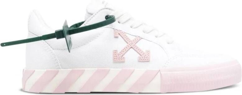 Off-White Sneakers Low Vulcanized Canvas in poeder roze
