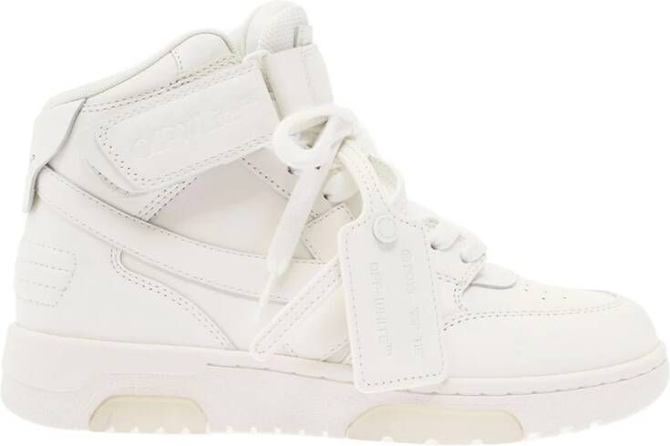 Off White Witte Sneakers met Verstelbare Band White Dames