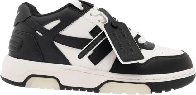 Off-White Low-Top Sneakers Out Of Office Calf Leather White Black in wit