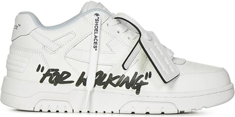 Off-White Out Of Office "For Walking" leren sneakers Wit