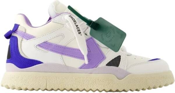 Off White Spons Sneakers Instapmodel Ronde Neus Purple Dames