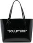 Off White Tas met slogan-print - Thumbnail 1