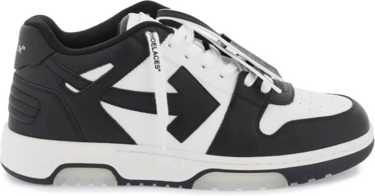 Off White Witte Leren Sneakers met Handtekeningpijlen White Heren