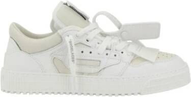 Off White Urban Low-Top Leren Sneakers White Heren