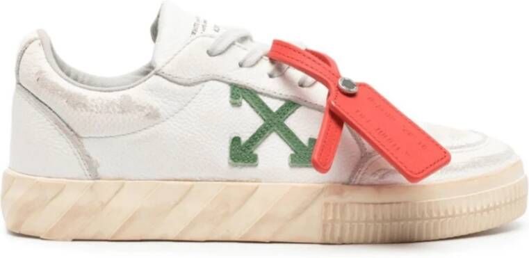 Off White Urban White Green Vulcanized Sneaker