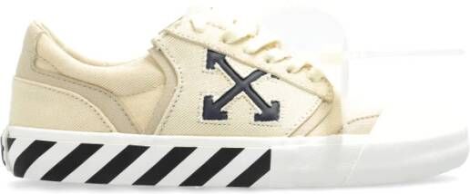 Off White Vulcanized Sneakers