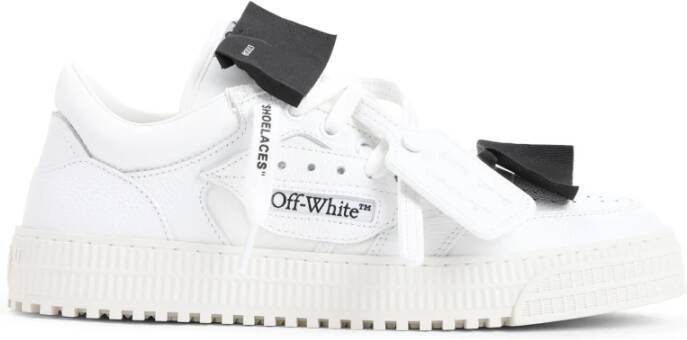 Off White Wit Zwart Lage Top Sneakers White Heren