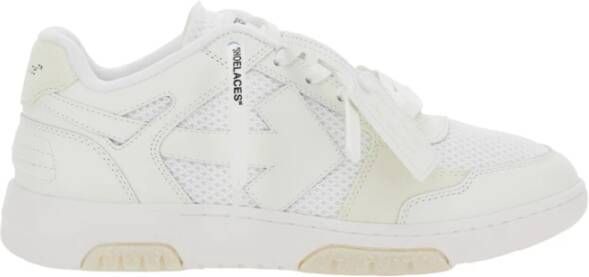 Off White Witte lage sneakers met pijl motief