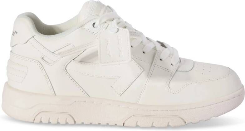 Off White Witte Leren Sneakers