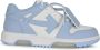 Off White Witte Sneakers Verhoog Stijl Luxe Mix Blue Dames - Thumbnail 9