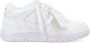 Off White Witte Leren Sneakers met Geperforeerde Details White Dames - Thumbnail 1