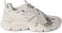 Off White Witte Mesh Sneakers met Handtekeningdetails - Thumbnail 1