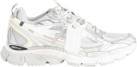 Off White Witte Mesh Sneakers met Tonal Pijlen